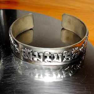 Vintage Tibetan sterling silver bracelet